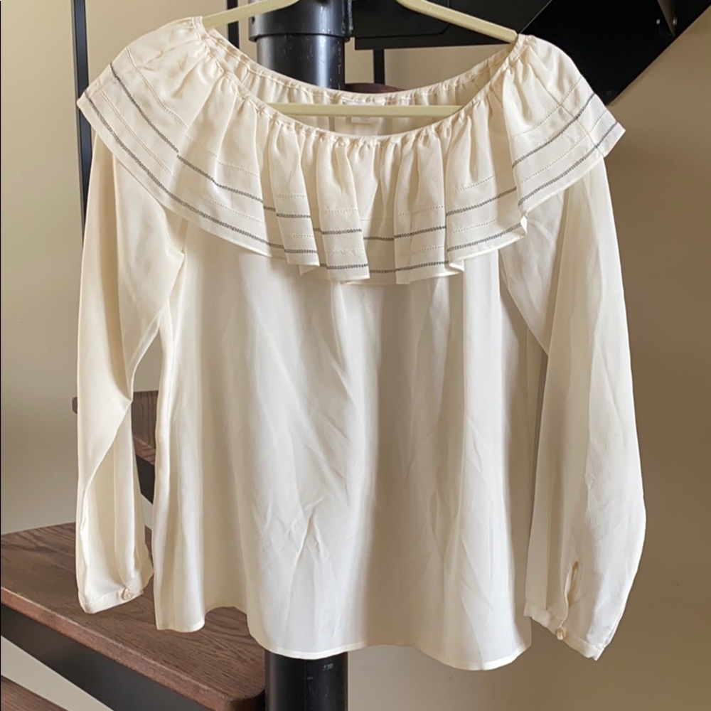 Silk white shirt